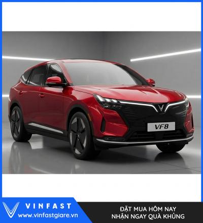Vinfast VF8 2026 Màu Đỏ Thế Hệ Mới Bảng Giá Lăn Bánh 