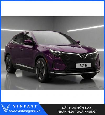 Vinfast VF8 2026 Màu Tím Thế Hệ Mới Bảng Giá Lăn Bánh Khuyến Mại